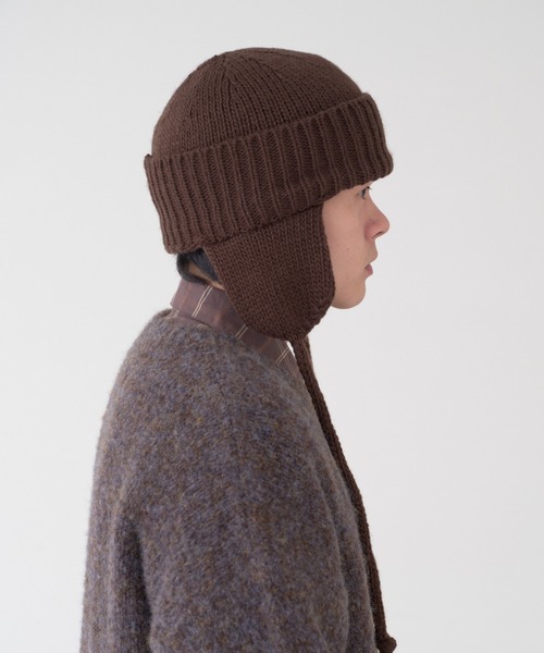 WHIMSIC(ウィムジック)の「【UNISEX】プレーンニットガイド(ニットキャップ/ビーニー・メンズ・ブラック/ブラウン/チャコールグレー・FREE)」の8枚目の写真
