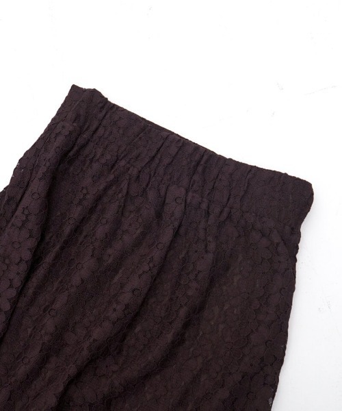 flower（フラワー）の「ブルームレーススカート（スカート・レディース・アイボリー/ブラウン・FREE）」の10枚目の写真
