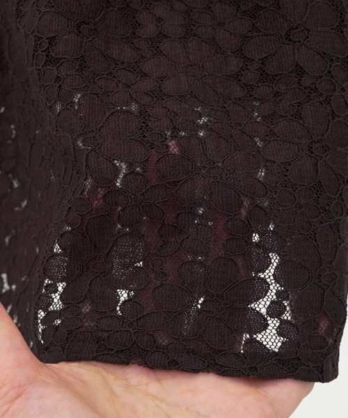 flower（フラワー）の「ブルームレーススカート（スカート・レディース・アイボリー/ブラウン・FREE）」の7枚目の写真