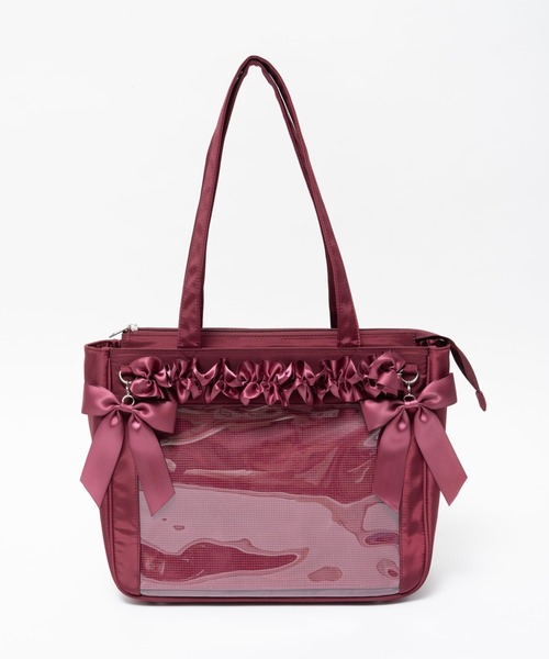 WEGO(ウィゴー)の「WEGO/【Sサイズ】ときめきプレーン痛バッグ【一部店舗限定】(トートバッグ・レディース・ホワイト/ブラック/ネイビー/グレー/サックスブルー/ピンク/グリーン/ワイン・FREE)」の17枚目の写真