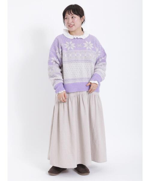 Samansa Mos2(サマンサ モスモス)の「チェック織りスカート(スカート・レディース・キナリ/モカ/ブルー・F)」の10枚目の写真