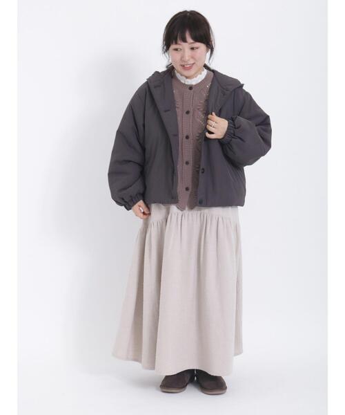 Samansa Mos2(サマンサ モスモス)の「チェック織りスカート(スカート・レディース・キナリ/モカ/ブルー・F)」の4枚目の写真