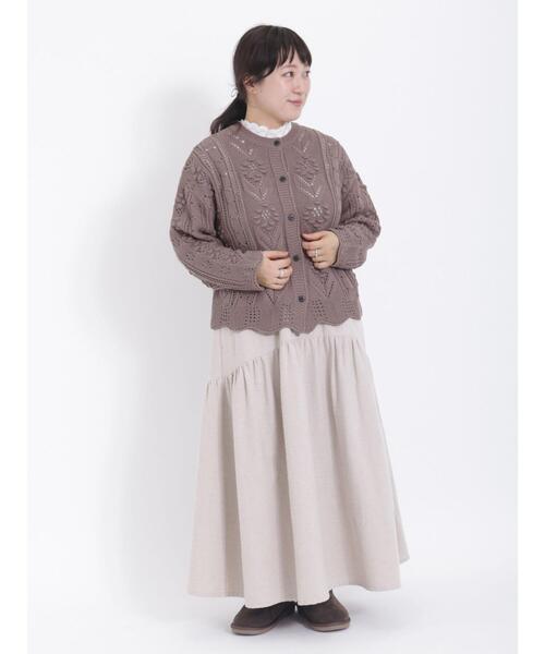 Samansa Mos2(サマンサ モスモス)の「チェック織りスカート(スカート・レディース・キナリ/モカ/ブルー・F)」の6枚目の写真