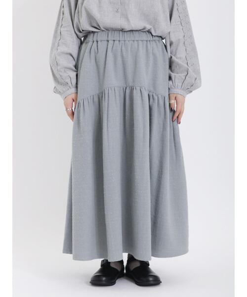 Samansa Mos2(サマンサ モスモス)の「チェック織りスカート(スカート・レディース・キナリ/モカ/ブルー・F)」の16枚目の写真