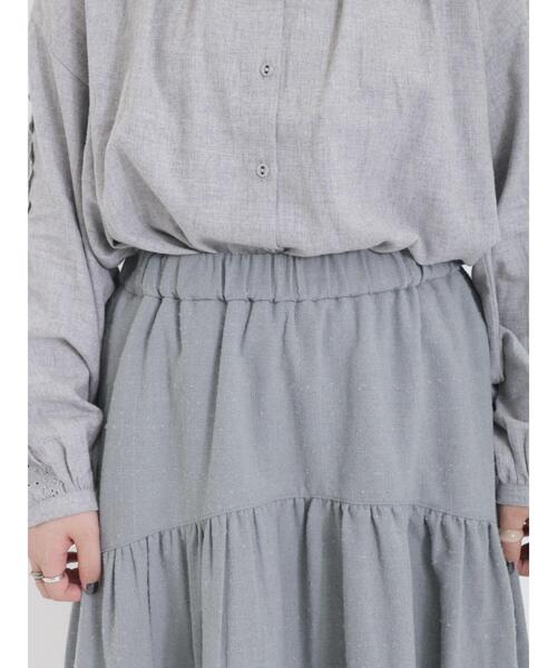 Samansa Mos2(サマンサ モスモス)の「チェック織りスカート(スカート・レディース・キナリ/モカ/ブルー・F)」の13枚目の写真