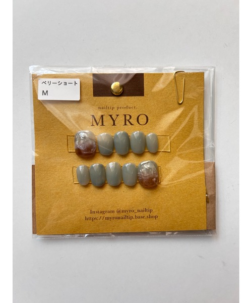 tone（トーン）の「【MYRO マイロ  -nailtip-】小爪さんおすすめネイルチップ(MA)（ネイルシール/ネイルチップ・レディース・ピンク/ネイビー/ライトピンク/その他/ピンク系その他/ベージュ/ブルー系その他/オレンジ/パープル系その他/ブルー系その他2/ライトブラウン/ブラウン/イエロー・FREE/SMALL/MEDIUM/LARGE/L/SM/SS）」の7枚目の写真