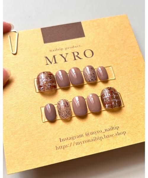 tone（トーン）の「【MYRO マイロ  -nailtip-】小爪さんおすすめネイルチップ(MA)（ネイルシール/ネイルチップ・レディース・ピンク/ネイビー/ライトピンク/その他/ピンク系その他/ベージュ/ブルー系その他/オレンジ/パープル系その他/ブルー系その他2/ライトブラウン/ブラウン/イエロー・FREE/SMALL/MEDIUM/LARGE/L/SM/SS）」の18枚目の写真