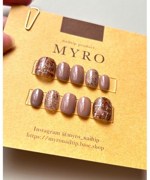 tone（トーン）の「【MYRO マイロ  -nailtip-】小爪さんおすすめネイルチップ(MA)（ネイルシール/ネイルチップ・レディース・ピンク/ネイビー/ライトピンク/その他/ピンク系その他/ベージュ/ブルー系その他/オレンジ/パープル系その他/ブルー系その他2/ライトブラウン/ブラウン/イエロー・FREE/SMALL/MEDIUM/LARGE/L/SM/SS）」の19枚目の写真