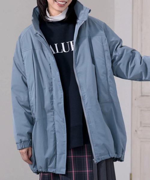 Green　Parks（グリーンパークス）の「あったか中綿コート（その他アウター・レディース・ホワイト系その他2/ベージュ/ブルー/ブラック・FREE）」の4枚目の写真