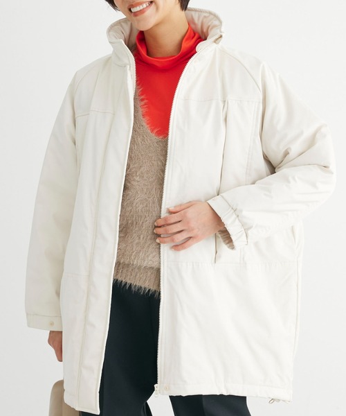 Green　Parks（グリーンパークス）の「あったか中綿コート（その他アウター・レディース・ホワイト系その他2/ベージュ/ブルー/ブラック・FREE）」の2枚目の写真