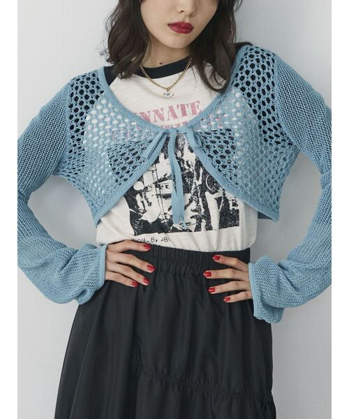 jouetie(ジュエティ)の「グランジロックラグランロンT(Tシャツ/カットソー・レディース・ブラック/オフホワイト/ブルー・MEDIUM)」の19枚目の写真