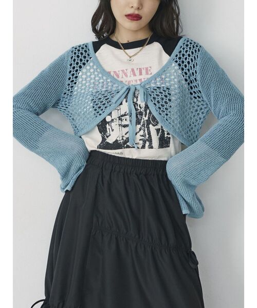 jouetie(ジュエティ)の「グランジロックラグランロンT(Tシャツ/カットソー・レディース・ブラック/オフホワイト/ブルー・MEDIUM)」の20枚目の写真