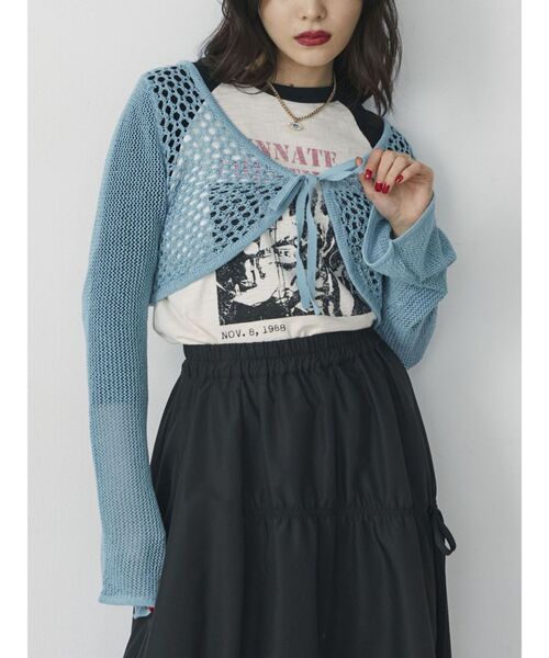 jouetie(ジュエティ)の「グランジロックラグランロンT(Tシャツ/カットソー・レディース・ブラック/オフホワイト/ブルー・MEDIUM)」の21枚目の写真