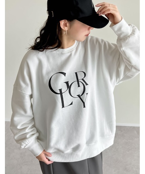 Re:EDIT(リエディ)の「選べる裏起毛ビッグプルオーバー(スウェット・レディース・ホワイト系その他2/オートミール/グレー系その他2/ホワイト系その他3/グレー系/ホワイト/ブラック系/ブラック系その他3/ホワイト系・MEDIUM/LARGE)」の4枚目の写真