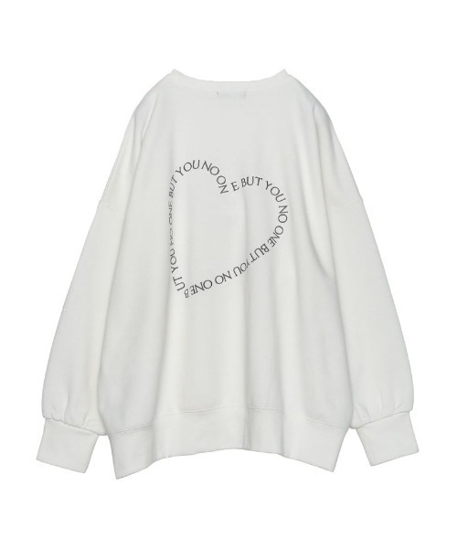 Re:EDIT(リエディ)の「選べる裏起毛ビッグプルオーバー(スウェット・レディース・ホワイト系その他2/オートミール/グレー系その他2/ホワイト系その他3/グレー系/ホワイト/ブラック系/ブラック系その他3/ホワイト系・MEDIUM/LARGE)」の1枚目の写真