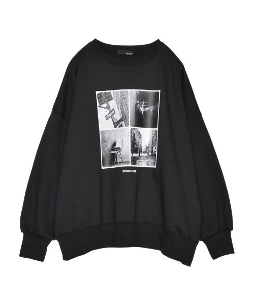 Re:EDIT(リエディ)の「選べる裏起毛ビッグプルオーバー(スウェット・レディース・ホワイト系その他2/オートミール/グレー系その他2/ホワイト系その他3/グレー系/ホワイト/ブラック系/ブラック系その他3/ホワイト系・MEDIUM/LARGE)」の5枚目の写真