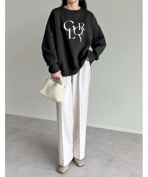 Re:EDIT(リエディ)の「選べる裏起毛ビッグプルオーバー(スウェット・レディース・ホワイト系その他2/オートミール/グレー系その他2/ホワイト系その他3/グレー系/ホワイト/ブラック系/ブラック系その他3/ホワイト系・MEDIUM/LARGE)」の17枚目の写真