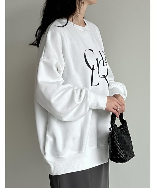 Re:EDIT(リエディ)の「選べる裏起毛ビッグプルオーバー(スウェット・レディース・ホワイト系その他2/オートミール/グレー系その他2/ホワイト系その他3/グレー系/ホワイト/ブラック系/ブラック系その他3/ホワイト系・MEDIUM/LARGE)」の13枚目の写真