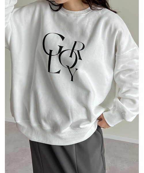 Re:EDIT(リエディ)の「選べる裏起毛ビッグプルオーバー(スウェット・レディース・ホワイト系その他2/オートミール/グレー系その他2/ホワイト系その他3/グレー系/ホワイト/ブラック系/ブラック系その他3/ホワイト系・MEDIUM/LARGE)」の15枚目の写真