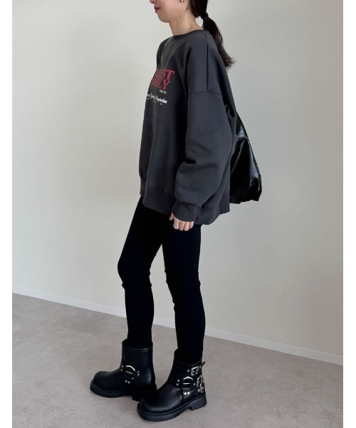 Re:EDIT(リエディ)の「選べる裏起毛ビッグプルオーバー(スウェット・レディース・ホワイト系その他2/オートミール/グレー系その他2/ホワイト系その他3/グレー系/ホワイト/ブラック系/ブラック系その他3/ホワイト系・MEDIUM/LARGE)」の20枚目の写真