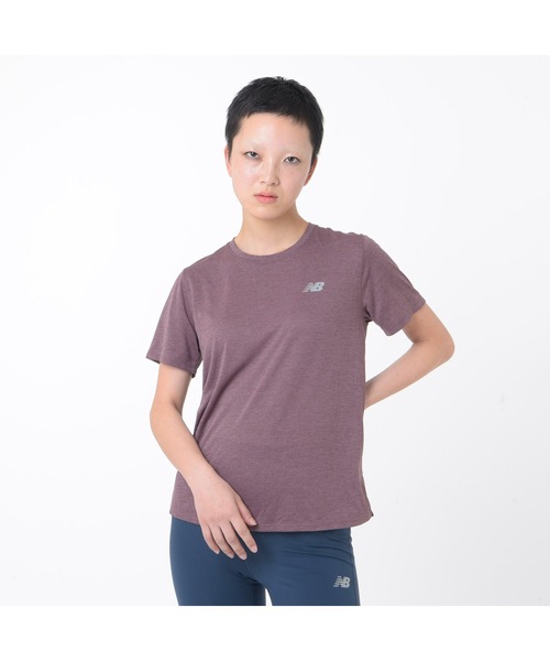 NEW BALANCE(ニューバランス)の「Athletics ショートスリーブTシャツ(Tシャツ/カットソー・レディース・ブラック/ヘザーグレー/モカ/ネイビー・SMALL/MEDIUM/LARGE)」の3枚目の写真