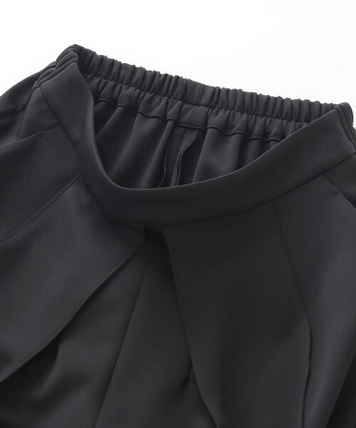 CAST:(キャストコロン)の「【着心地抜群/セットアップ】デザインタックジャージーパンツ(その他パンツ・レディース・ブラック/オフホワイト・S/M)」の14枚目の写真