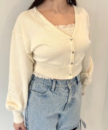 OLIVE des OLIVE（オリーブデオリーブ）の「【WEB限定】ハートボタンカーディガン　1041050120（カーディガン/ボレロ）」