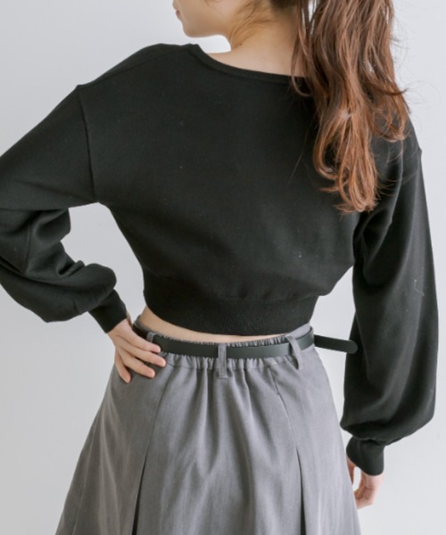 OLIVE des OLIVE(オリーブデオリーブ)の「【WEB限定】ハートボタンカーディガン 1041050120(カーディガン/ボレロ・レディース・イエロー/オフホワイト/ブラック/サックスブルー・FREE)」の16枚目の写真