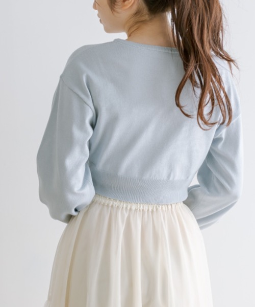 OLIVE des OLIVE(オリーブデオリーブ)の「【WEB限定】ハートボタンカーディガン 1041050120(カーディガン/ボレロ・レディース・イエロー/オフホワイト/ブラック/サックスブルー・FREE)」の22枚目の写真