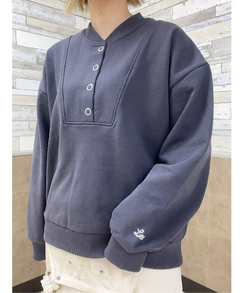 Lee(リー)の「【Lee】スナップボタンスウェット(スウェット・レディース・ダークグレー・M/L)」の13枚目の写真
