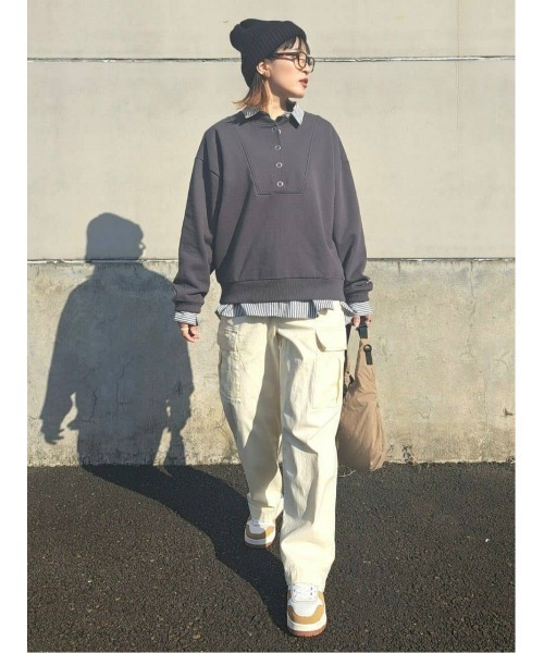 Lee(リー)の「【Lee】スナップボタンスウェット(スウェット・レディース・ダークグレー・M/L)」の16枚目の写真