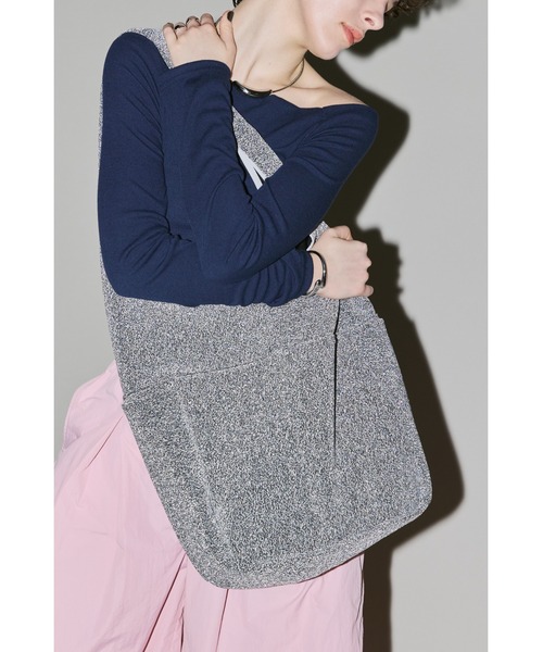 セール】ラメボンディングBIGトート / A4 ,PC収納可能（トートバッグ