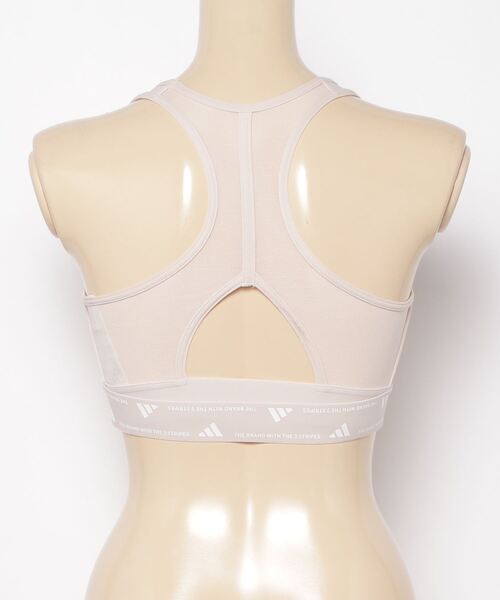 adidas(アディダス)の「アディダス adidas Powerimpactトレイン ミディアムサポート スリーストライプスブラ(スポーツブラ・レディース・ピンク/ブラック/グレー/オレンジ・S/M/L/XL)」の6枚目の写真