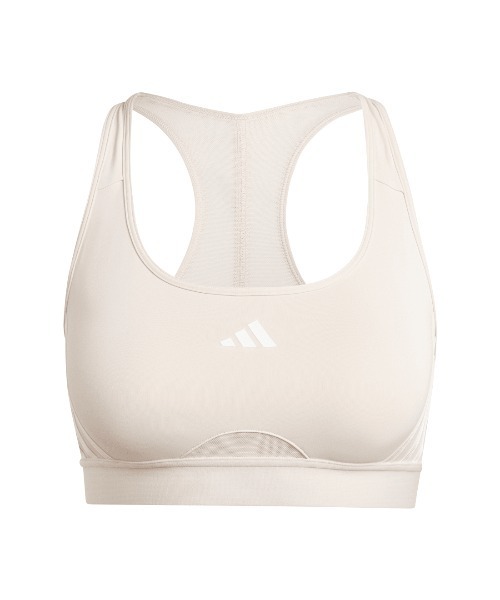 adidas(アディダス)の「アディダス adidas Powerimpactトレイン ミディアムサポート スリーストライプスブラ(スポーツブラ・レディース・ピンク/ブラック/グレー/オレンジ・S/M/L/XL)」の8枚目の写真