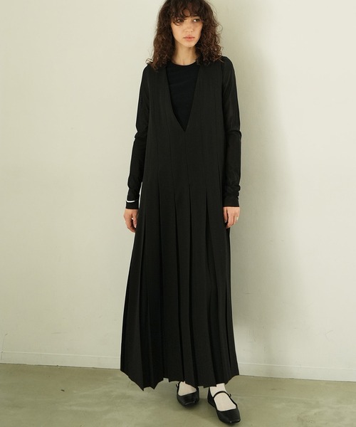 CLANE クラネ　W FACE PLEATS ONEPIECE プリーツワンピ CLANE（クラネ）の「W FACE PLEATS ONEPIECE（ワンピース）」 - WEAR