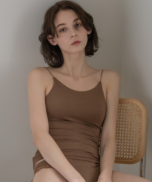 bijorie（ビジュリィ）の「【bijorie】ベストボディブラカップ付きキャミソール／NEW BASIC　24SS（キャミソール・レディース・ブラック/オフホワイト/モカ/アイボリー・M/L/LG）」の12枚目の写真