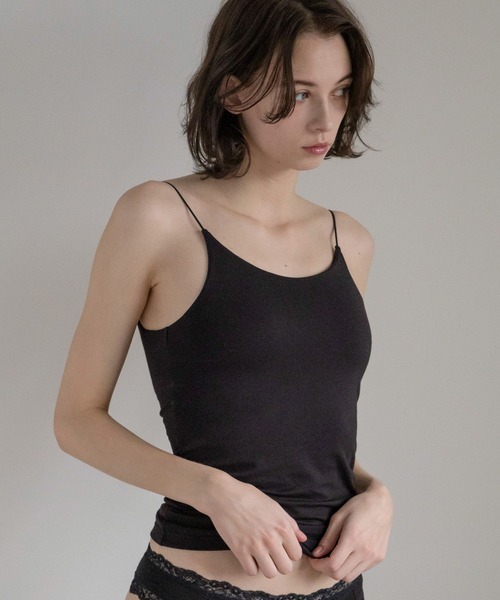 bijorie（ビジュリィ）の「【bijorie】ベストボディブラカップ付きキャミソール／NEW BASIC　24SS（キャミソール・レディース・ブラック/オフホワイト/モカ/アイボリー・M/L/LG）」の14枚目の写真