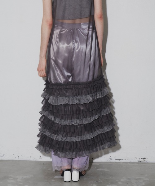 ラベル エチュード【Belle vintage】ティアード フレアー ワンピース ラベル エチュード【Belle vintage】ティアード フレアー