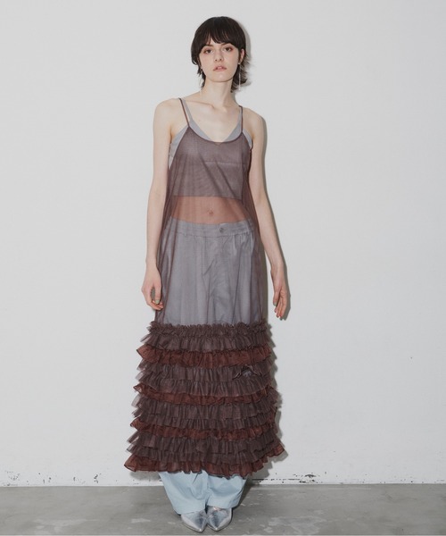 La belle Etude ニットキャミ ワンピース チュール スカート TULLE ITEM – LA BELLE ETUDE online store