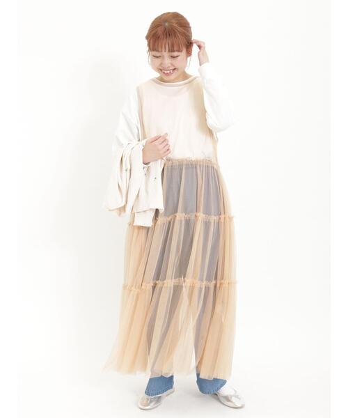 Samansa Mos2（サマンサ モスモス）の「デニムタックパンツ（デニムパンツ・レディース・ネイビー/ブルー・F）」の6枚目の写真