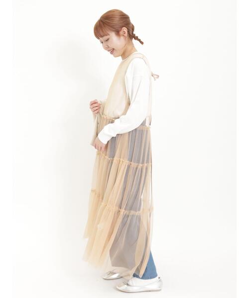 Samansa Mos2（サマンサ モスモス）の「デニムタックパンツ（デニムパンツ・レディース・ネイビー/ブルー・F）」の7枚目の写真