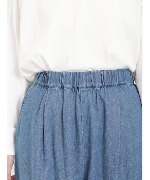 Samansa Mos2（サマンサ モスモス）の「デニムタックパンツ（デニムパンツ・レディース・ネイビー/ブルー・F）」の18枚目の写真
