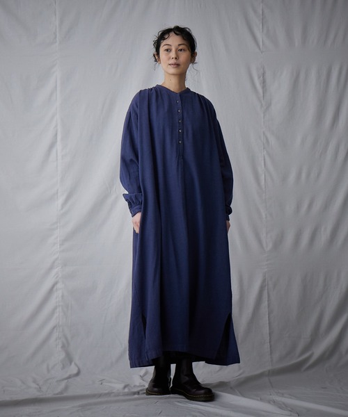 IKKUNA（イクナ）の「kurta dress（ワンピース・レディース・ネイビー・1）」の13枚目の写真