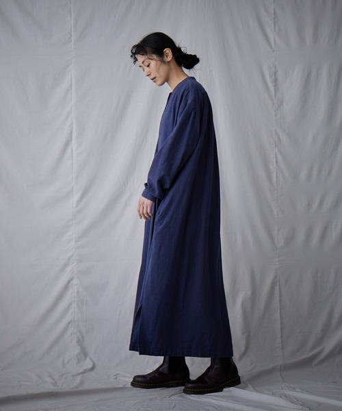 IKKUNA（イクナ）の「kurta dress（ワンピース・レディース・ネイビー・1）」の12枚目の写真