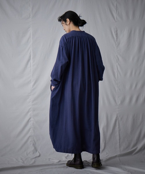 IKKUNA（イクナ）の「kurta dress（ワンピース・レディース・ネイビー・1）」の11枚目の写真