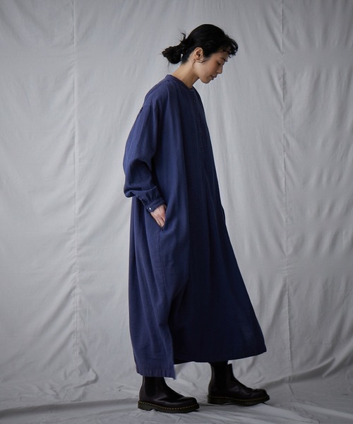 IKKUNA（イクナ）の「kurta dress（ワンピース・レディース・ネイビー・1）」の10枚目の写真