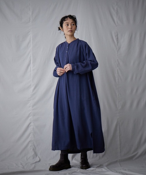 IKKUNA（イクナ）の「kurta dress（ワンピース・レディース・ネイビー・1）」の9枚目の写真