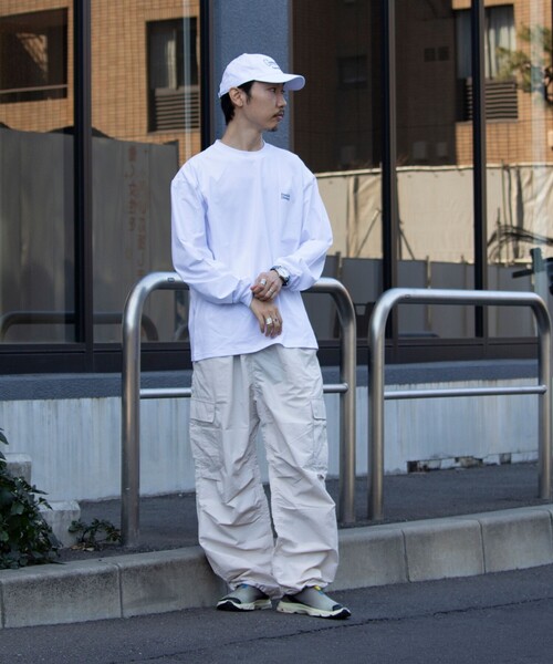 Franklin Climbing(フランクリンクライミング)の「【限定展開】【Franklin Climbing/フランクリンクライミング】バックプリントロンTee(Tシャツ/カットソー・メンズ・ホワイト/オレンジ/グレイッシュベージュ/ブラック/グレイッシュブルー・S/L/M)」の17枚目の写真