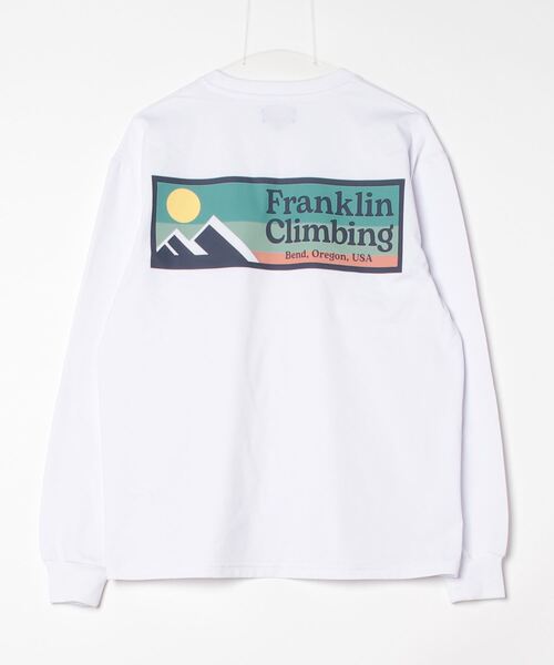 Franklin Climbing(フランクリンクライミング)の「【限定展開】【Franklin Climbing/フランクリンクライミング】バックプリントロンTee(Tシャツ/カットソー・メンズ・ホワイト/オレンジ/グレイッシュベージュ/ブラック/グレイッシュブルー・S/L/M)」の11枚目の写真