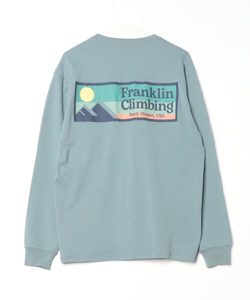 Franklin Climbing(フランクリンクライミング)の「【限定展開】【Franklin Climbing/フランクリンクライミング】バックプリントロンTee(Tシャツ/カットソー・メンズ・ホワイト/オレンジ/グレイッシュベージュ/ブラック/グレイッシュブルー・S/L/M)」の12枚目の写真